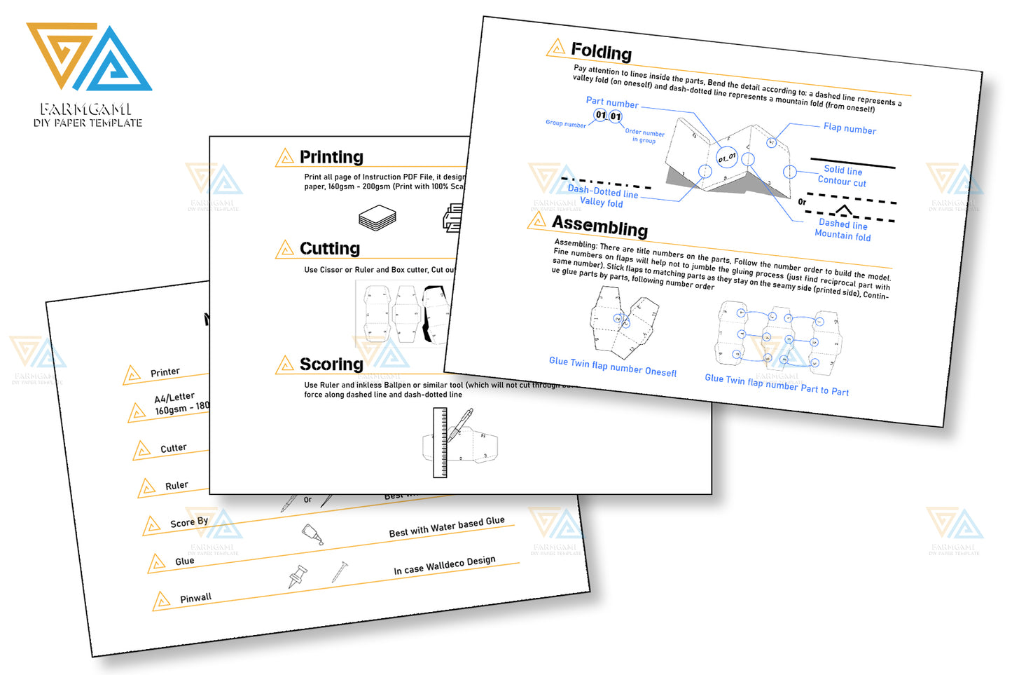 Couple Horse Paper Model template |Couple Horse paper Sculpture |Couple Horse Papercraft Kit DIY 3D Paper Crafts