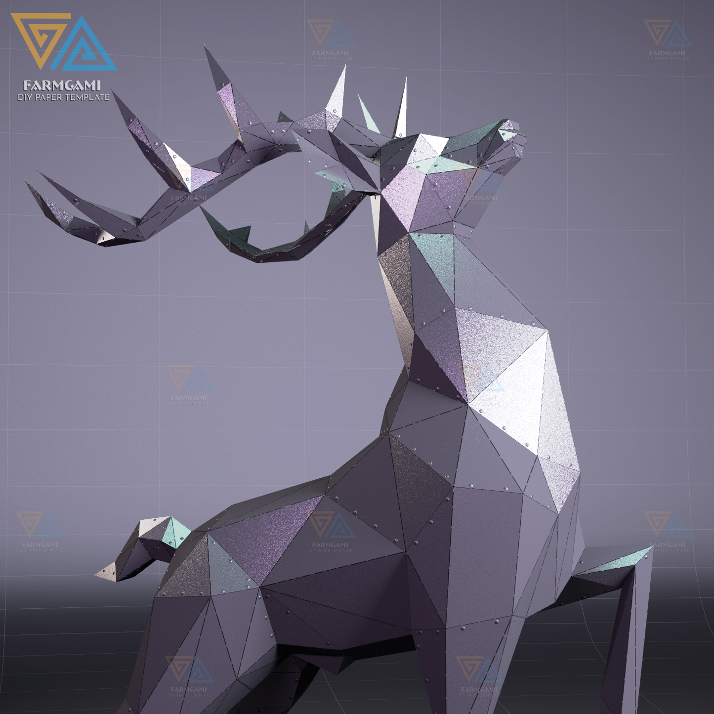 Standing Deer DXF File | 3D Metal Laser Cut Template | DIY Animal Sculpture | Modern Wall or Garden Art | CNC Ready Digital Download