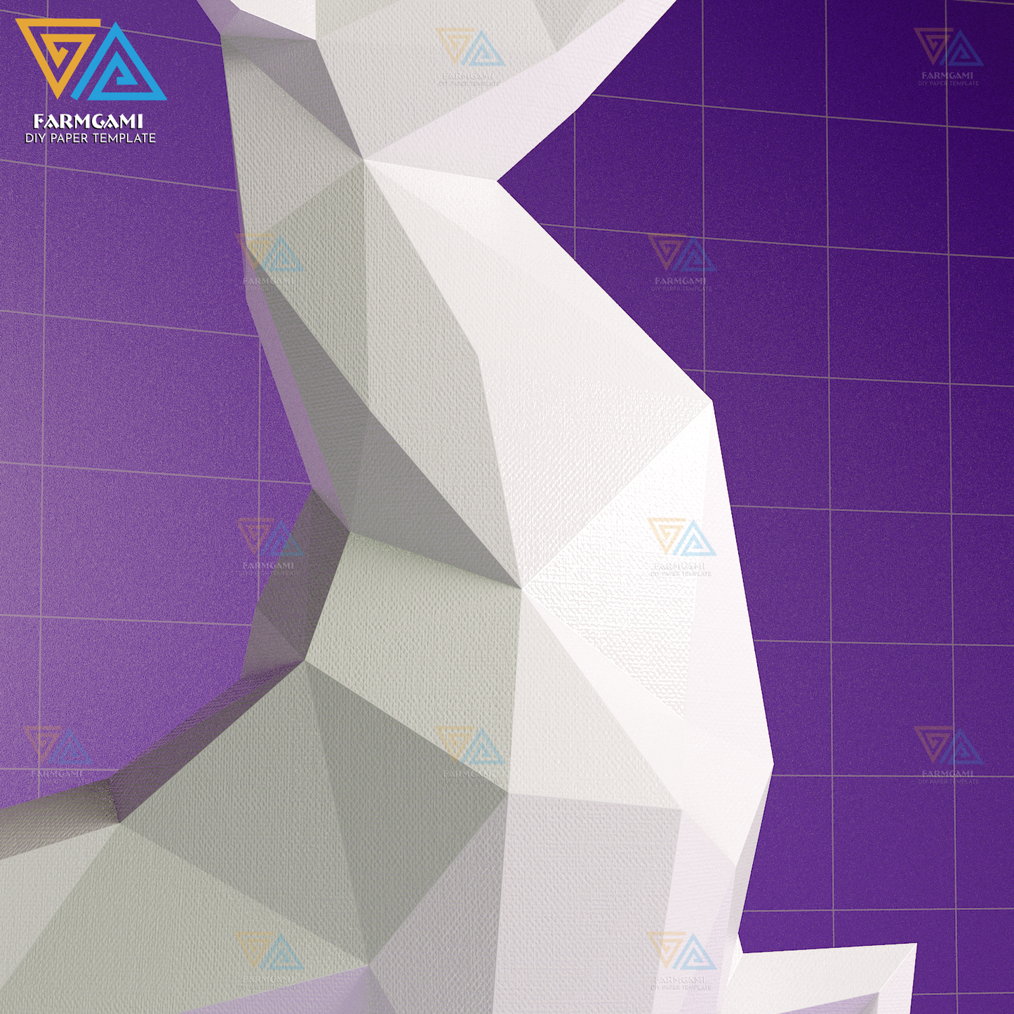 Deer Stand Paper Model Template | Deer Stand Paper Sculpture | Deer Stand Papercraft Kit DIY 3D