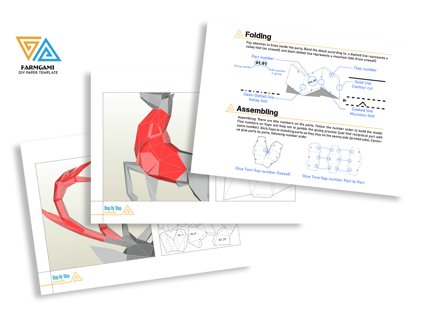 Deer Stand Paper Model Template | Deer Stand Paper Sculpture | Deer Stand Papercraft Kit DIY 3D
