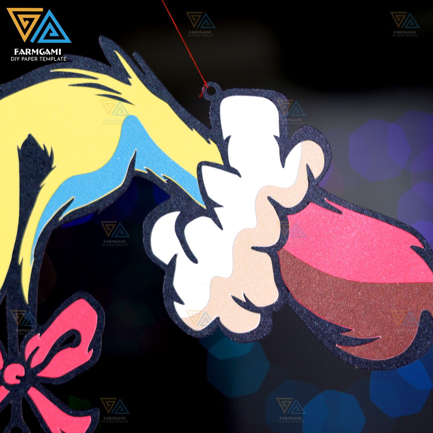 Grinch Lantern SVG Cricut Project - SVG Lantern Template - Grinch Lantern Paper Cut - DIY Insect Paper Lanterns - Paper Cutting Template