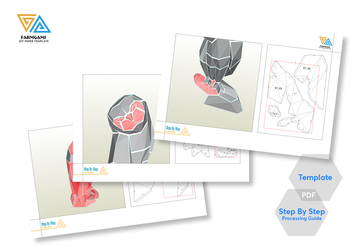 Owl Paper Model template | Owl paper Sculpture | Owl Papercraft Kit DIY 3D Paper Crafts