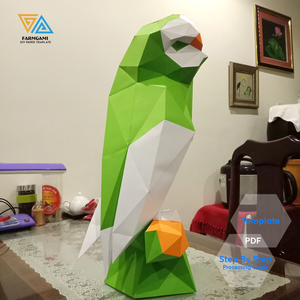 Owl Paper Model template | Owl paper Sculpture | Owl Papercraft Kit DIY 3D Paper Crafts