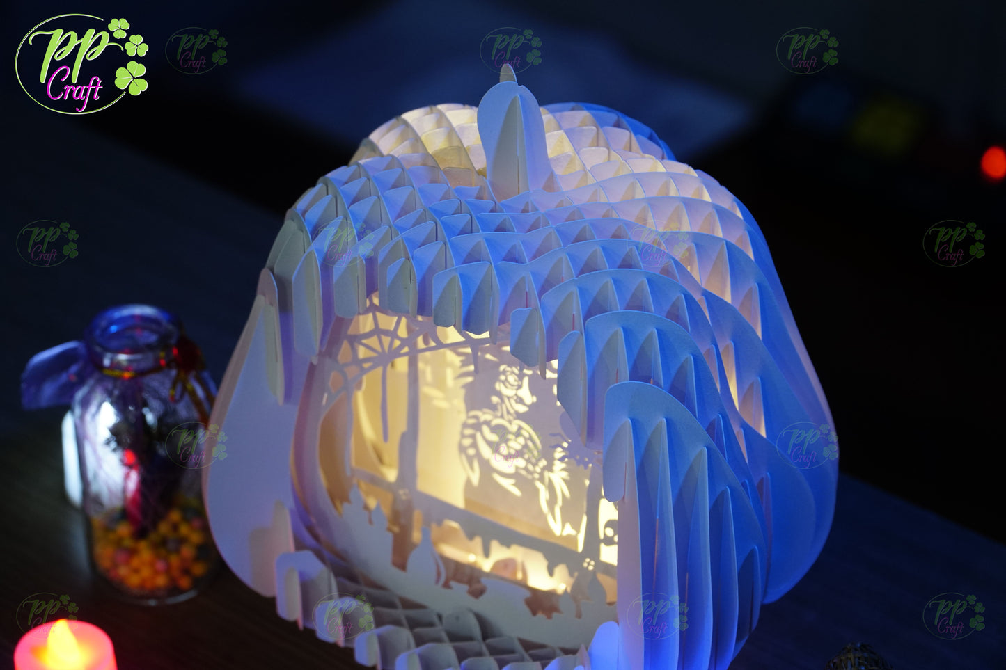 Witch with a Pumpkin SVG for Cricut Machine, Halloween gift Template - Haunted Halloween Paper Gift