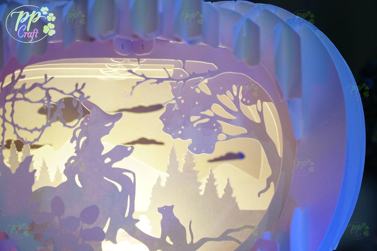 The The princess with the cat Pumpkin Light shadow pop up 3D, Cameo, Cricut and Laser cut machine, Halloween night light gift