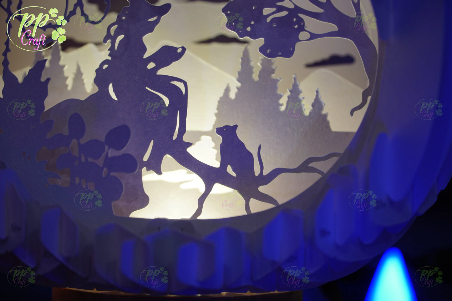 The The princess with the cat Pumpkin Light shadow pop up 3D, Cameo, Cricut and Laser cut machine, Halloween night light gift