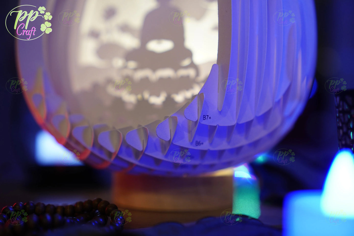 The Buddha meditating in Lotus Pop Up Light Box SVG Template, Egg SVG for Cricut Machine, arts gift Template - Egg Lightbox, DIY Paper