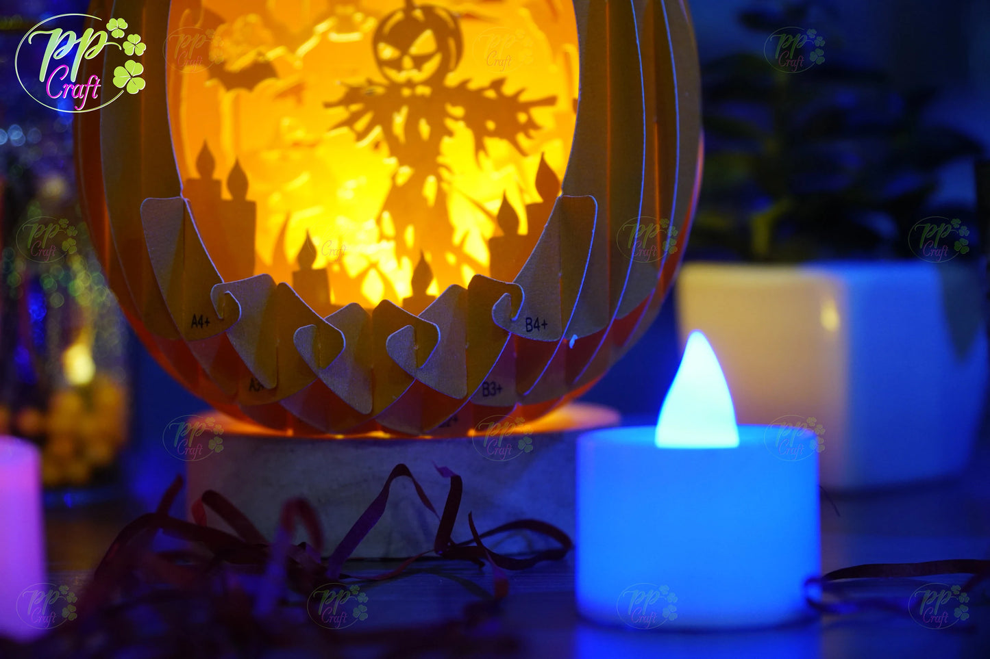 Mini Egg Shadow lightbox Pop Up with Dummy partten SVG for Cameo/Cricut/Laser Machine, Halloween gift Template, DIY Paper Lanterns