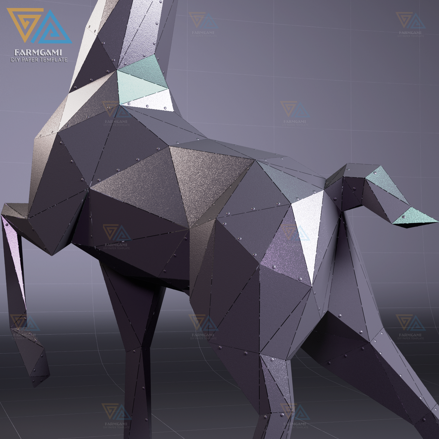 Standing Deer DXF File | 3D Metal Laser Cut Template | DIY Animal Sculpture | Modern Wall or Garden Art | CNC Ready Digital Download