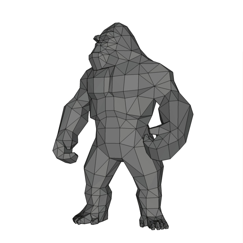 King Kong Metal Craft, Digital Template for Metal sheet laser cutting, PDF Download DIY, Trophy, Sculpture