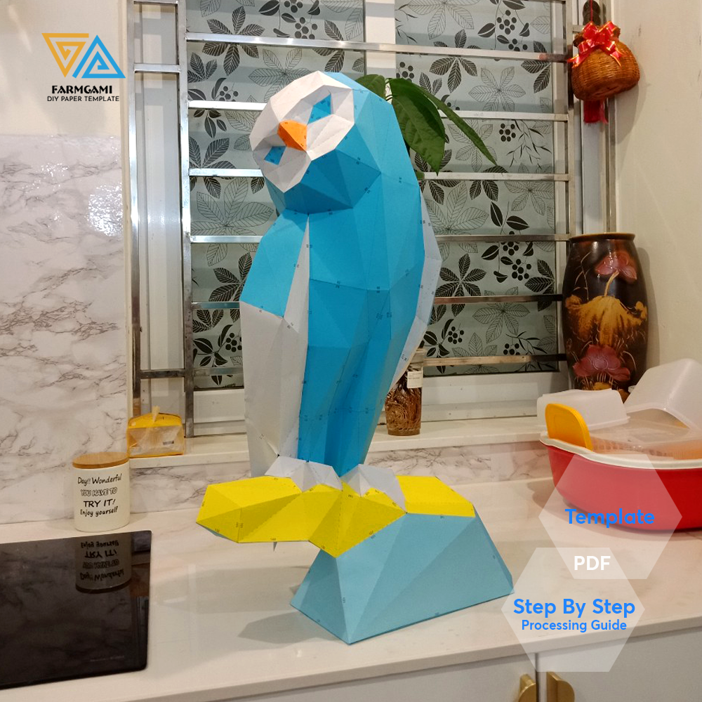 Owl Paper Model template | Owl paper Sculpture | Owl Papercraft Kit DIY 3D Paper Crafts