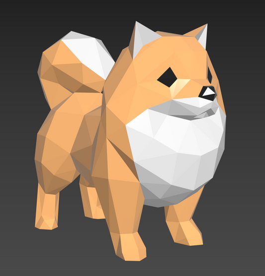 Pomeranian | 3D Metal Laser Cut Template | DIY Animal Soldier Sculpture | CNC Ready Wall Art | Digital Download (Copy)